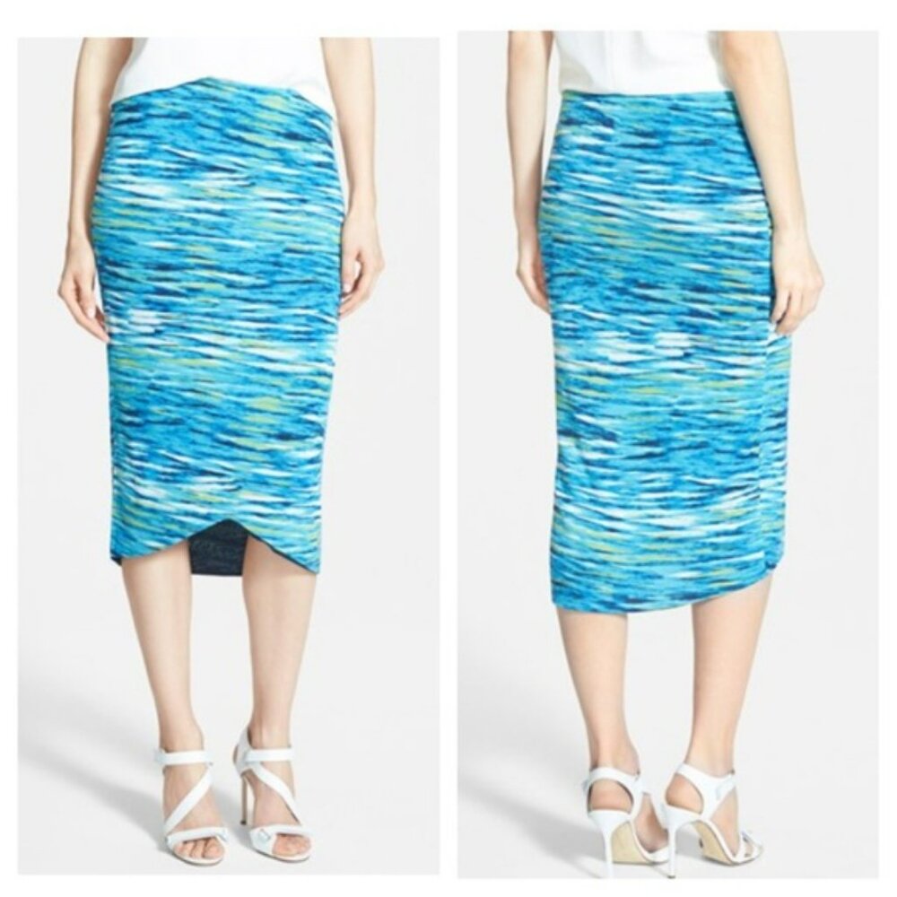 Trouve womens watercolor skirt medium